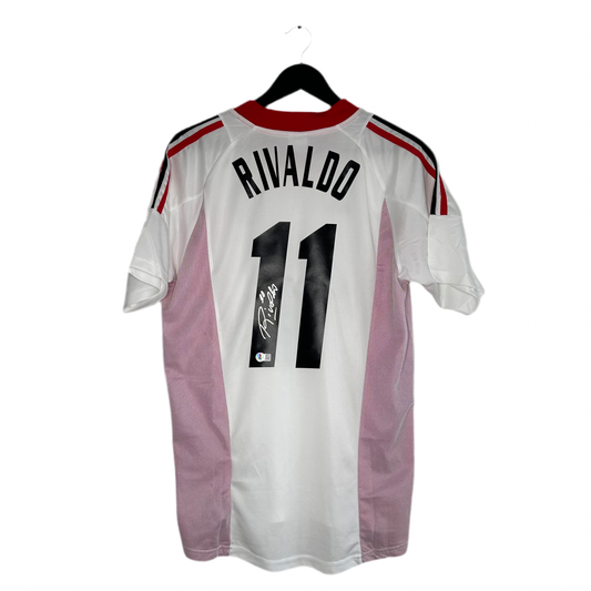 Rivaldo signed AC Milan jersey