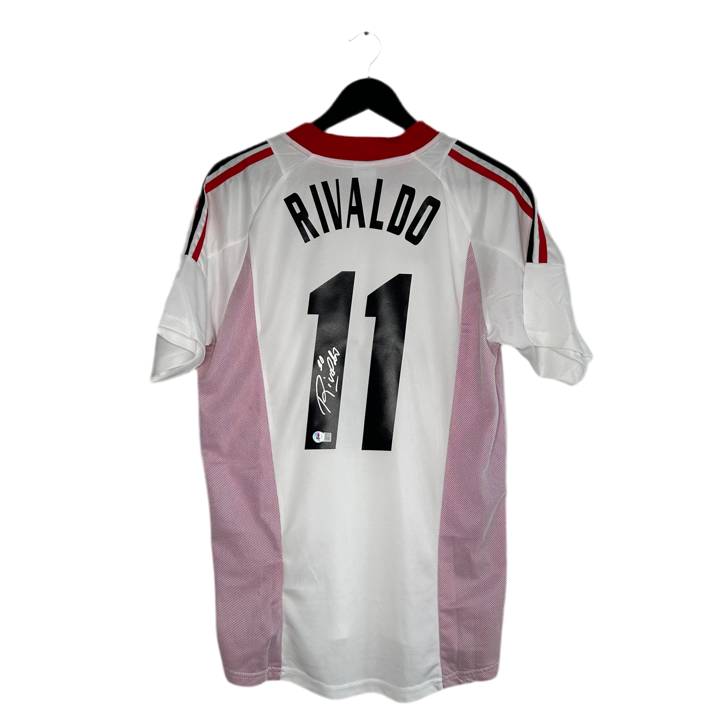 Rivaldo signed AC Milan jersey